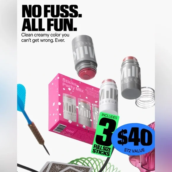 Milk Makeup Holiday Makeup Sticks Party Mix Brand New in Box Authentic - Picture 6 of 13